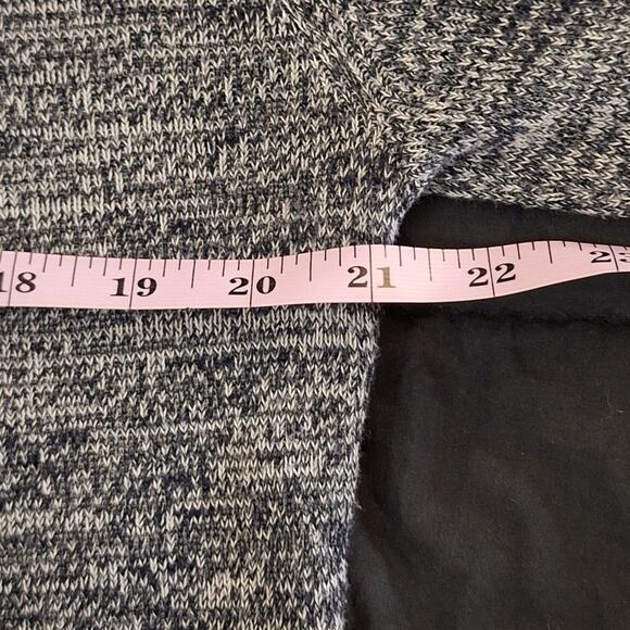 Banana Republic Sweater Women's Large Open Cardigan Navy Cream Classic Preppy - Picture 5 of 7